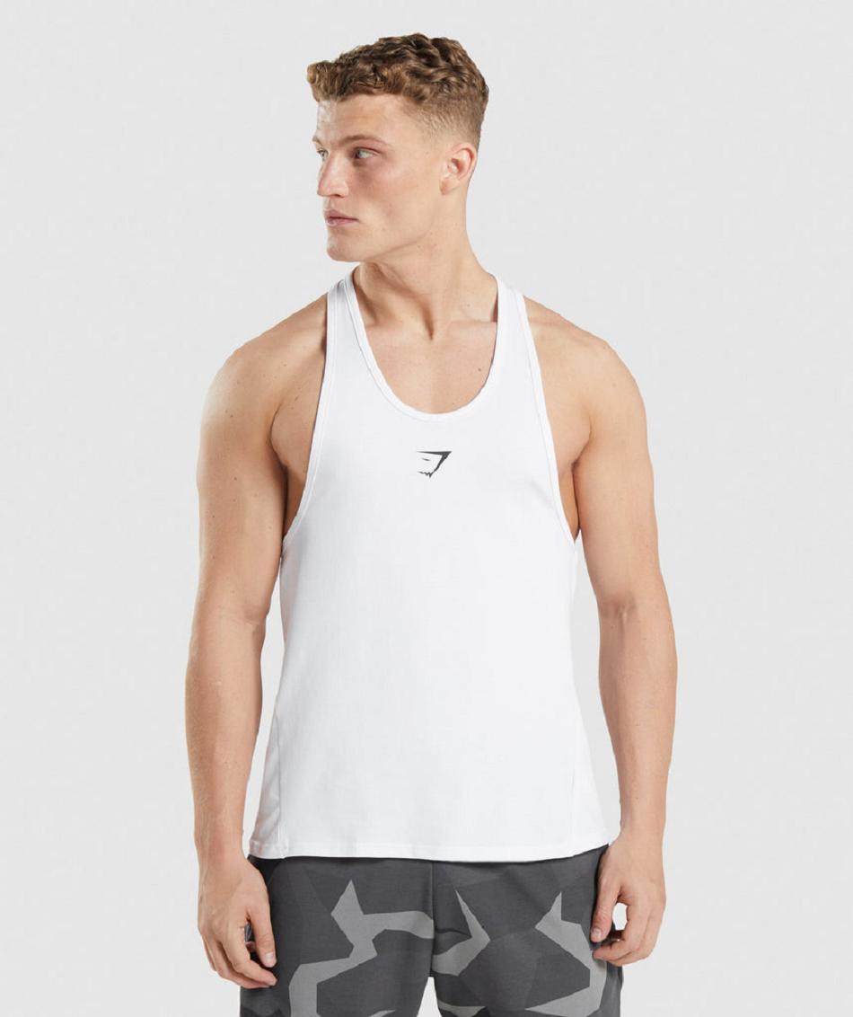 Stringers Gymshark Critical Hombre Blancas | CO 3590HAP